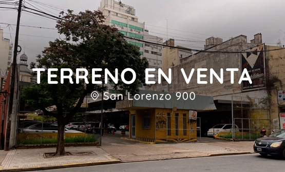 Terreno en venta, San Lorenzo 900