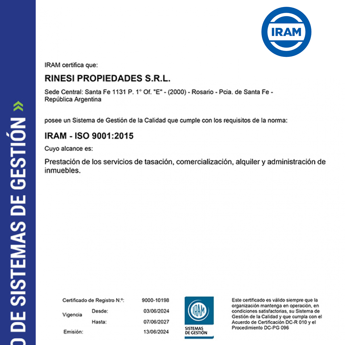 Recertificamos ISO 9001:2015! 